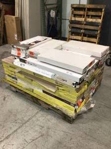 lot 12 image: Lot of Assorted and Mixed Wooden Flooring Various Sizes, Models, and Conditions Customer Returns See Pictures