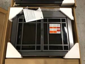 lot 24 image: Alpine Medium Glass Fireplace Doors by Pleasant Hearth