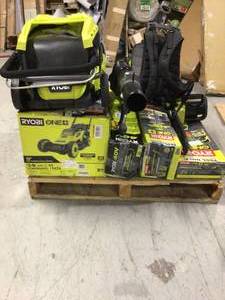 lot 34 image: Lot of Mixed and Assorted Lawn Care Items Various Models Sizes and Conditions Customer Returns See Pictures