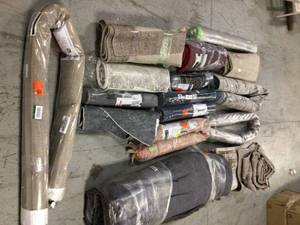 lot 39 image: Lot of Mixed and Assorted Rugs Various Models, Sizes, and Conditions See Pictures