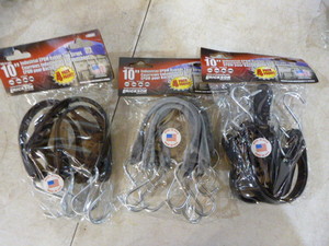 lot 32 image: 3 Packs of Erickson Rubber Tarp Straps