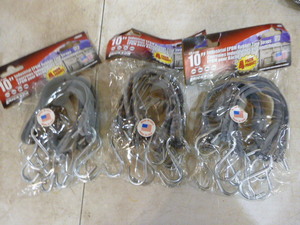 lot 34 image: 3 Packs of Erickson Rubber Tarp Straps