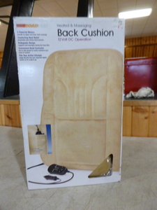 lot 54 image: Road Pro Heated and Massaging Back Cushion