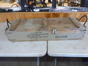 lot 153 image: Wooden Ammo Box