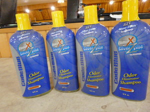 lot 154 image: 4 Bottles of Code Blue Odor Eliminator Shampoo
