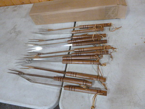lot 166 image: Box of Camp Fire Forks
