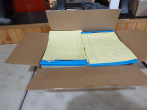 lot 191 image: Case of Yellow Lined Notepads