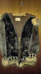 lot 61 image: Vintage Alaskan Malamute and Beaver Fur Coat