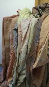 lot 72 image: Muslin Back Drop (2) Browns  Neutral.
