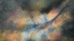 lot 85 image: Painted Canvas Back Drop.