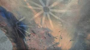 lot 86 image: Painted Canvas Back Drop. (2)