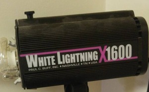 lot 66A image: Paul C. Buff White Lightning X1600 Monolight Studio Flash Unit WLX1600