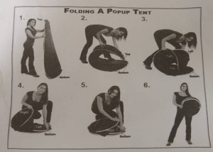 lot 118 image: New Pop-Up Folding Tent with Carry Case.
