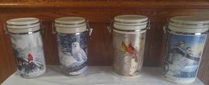 lot 125 image: Feathered Wildlife Canisters (4)