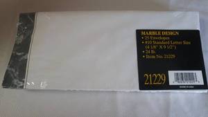 lot 138 image: Marble Accent Business Office Envelopes (1 case)  300 envelopes total.