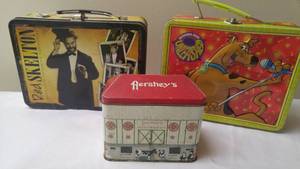 lot 161 image: Scooby Doo, Red Skelton Lunch Box, Hershey Tin