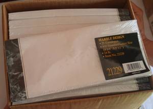 lot 202 image: Marble Accent Business Office Envelopes (1 case)  300 envelopes total.