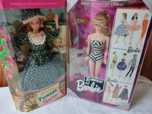 lot 228 image: Pioneer and 35th Anniversary Barbie. (2)