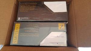 lot 140 image: Business Office Envelopes (1 case) 600 envelopes total.
