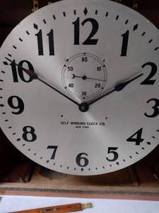 lot 259 image: Antique Clock Property of Western Union.