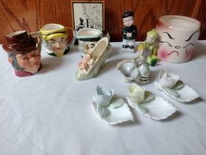 lot 268 image: Vintage Porcelain Japan. Toby Mugs and more.