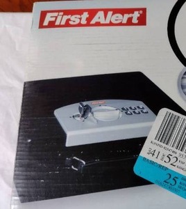 lot 270 image: NEW First Alert Deluxe Security Box.