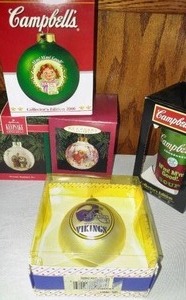 lot 237 image: Collectible Vikings Campbells Ornaments and more.