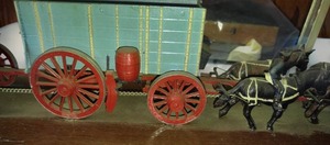 lot 247 image: Vintage Horse and Wagon Display.