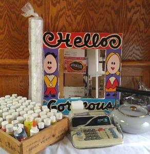 lot 296 image: Craft paint and more.