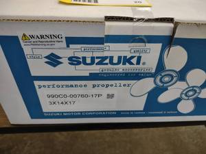 lot 20 image: Suzuki Aluminum Propeller, 3x14x17,...