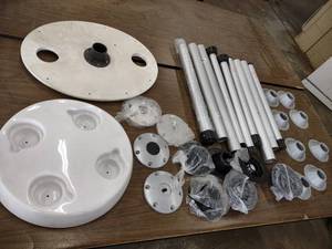 lot 180 image: Assorted Boat Table Base Mounts & B...