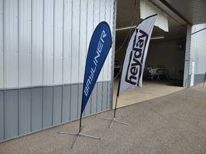 lot 275 image: (2) Banners with Stands...