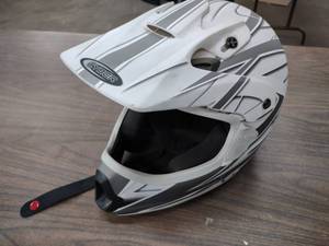 lot 228 image: White Cyber Helmet, Size Large...