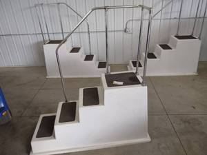 lot 258 image: Fiberglass Boat Display Steps...