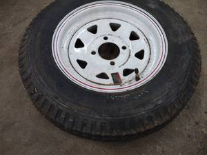 lot 289 image: Rim with Tire, 5.30-12, New...