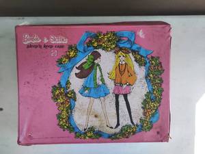 lot 2 image: Barbie & Steffie Sleepn Keep Case with Two Mattel Barbie Dolls