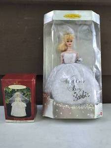 lot 19 image: Wedding Day Barbie with Hallmark Ornament