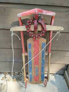 lot 108 image: Vintage Montgomery Ward Sled