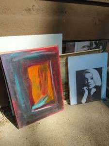 lot 125 image: Collection of Art and Canvases