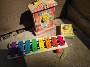 lot 127 image: Collection of vintage Fisher Price Toys