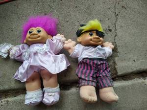lot 160 image: 2 Troll Dolls