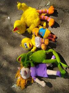 lot 178 image: Jim Hensen Stuffed Animals