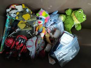 lot 179 image: Bin of toys