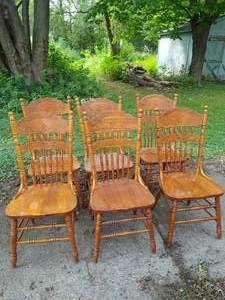 lot 196 image: 6 Dining Chairs