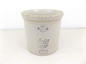 lot 21 image: Antique Western Stoneware #3 Crock