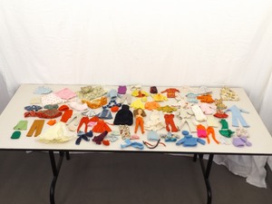 lot 62 image: Large Lot of Vintage Ideal Pepper Doll Clothes and Doll