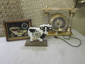 lot 23 image: (RM1) 3 Vintage Clocks...