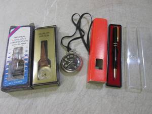 lot 31 image: (EC1) 2 Wrist Watches, Pocket Watch...