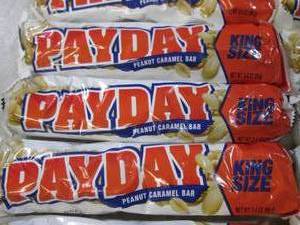 lot 64 image: (B-1) 12 King Size Pay Day Candy Ba...