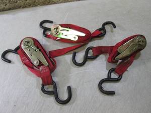 lot 76 image: (BSB) 3 Ratchet Tie Downs...